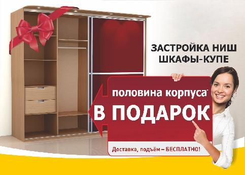 Акция половина корпуса шкафа-купе  в подарок
